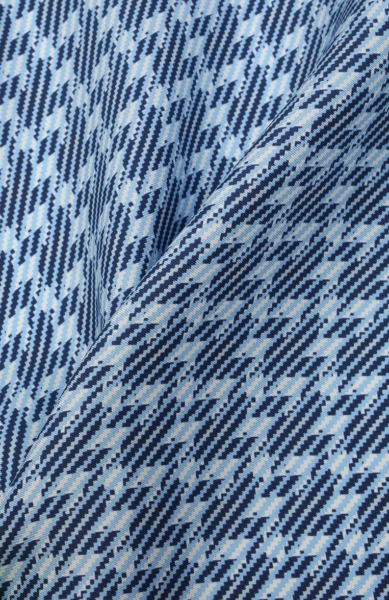 Мужской шелковый платок ZEGNA голубого цвета, арт. Z2J16A/39A | Фото 2 (Материал: Шелк, Текстиль; Нос: Не проставлено)