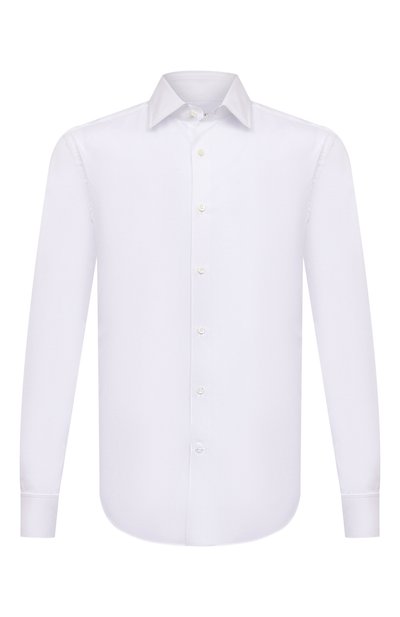 Хлопковая сорочка BRUNELLO CUCINELLI белого цвета по цене 79950 руб., арт. ME624S1836, фото 1 Хлопковая сорочка BRUNELLO CUCINELLI, арт. ME624S1836, фото 1