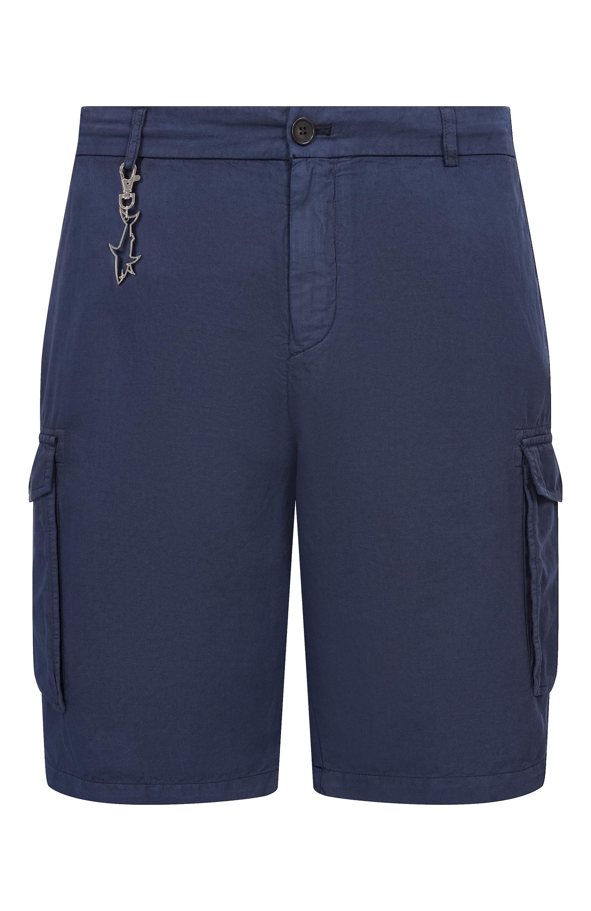 Шорты из хлопка и льна PAUL&SHARK, арт. 26414035/62-64, фото 1