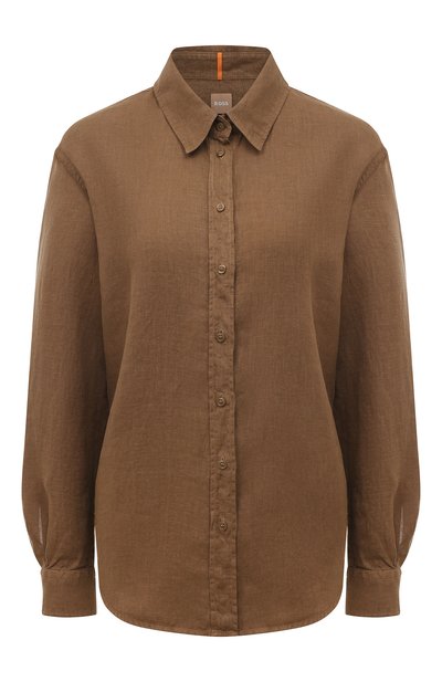 Льняная рубашка BOSS ORANGE, арт. 50489715, фото 1