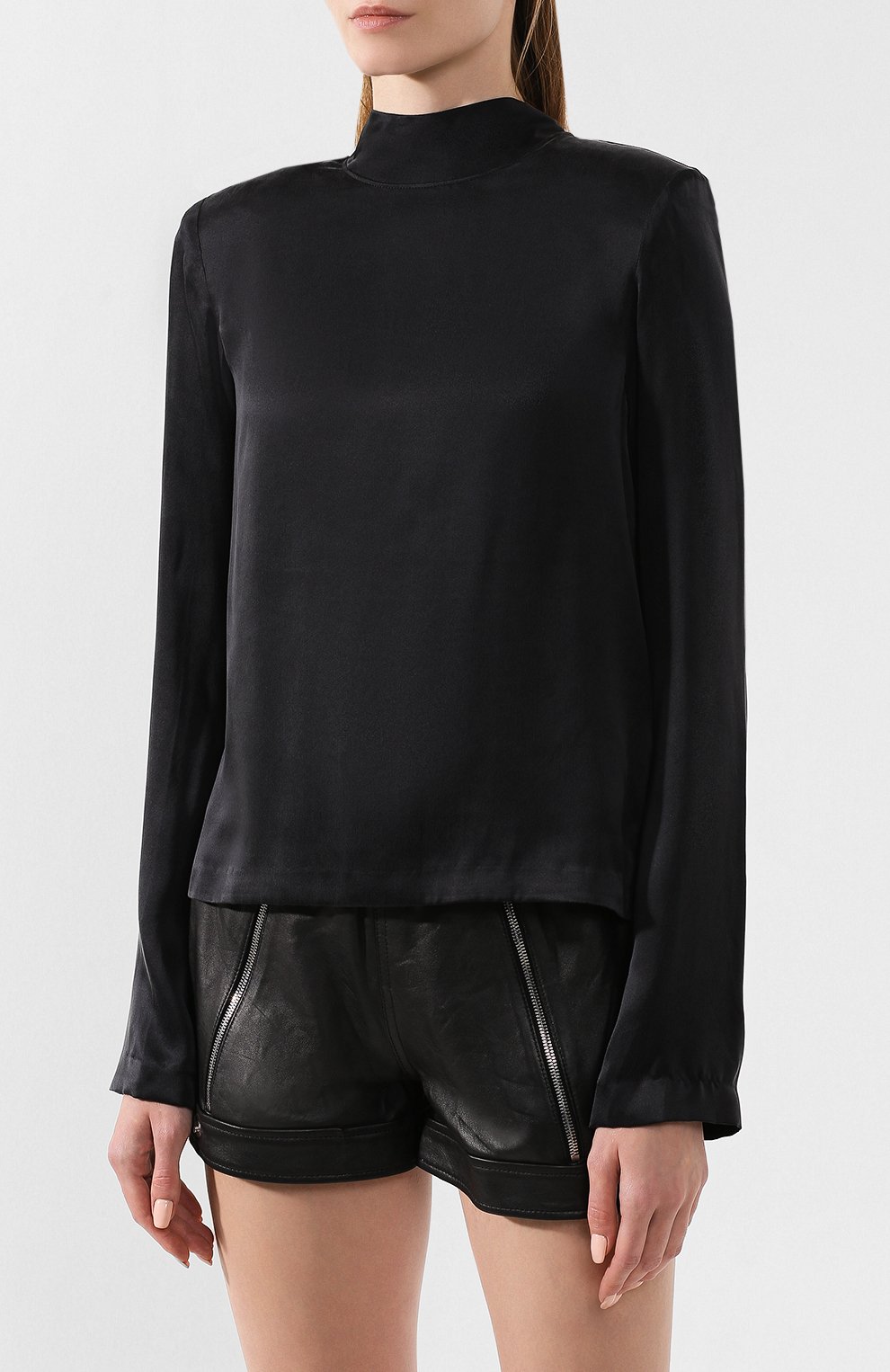 Шелковый топ RTA, арт. WF9332-7078BLK, фото 3