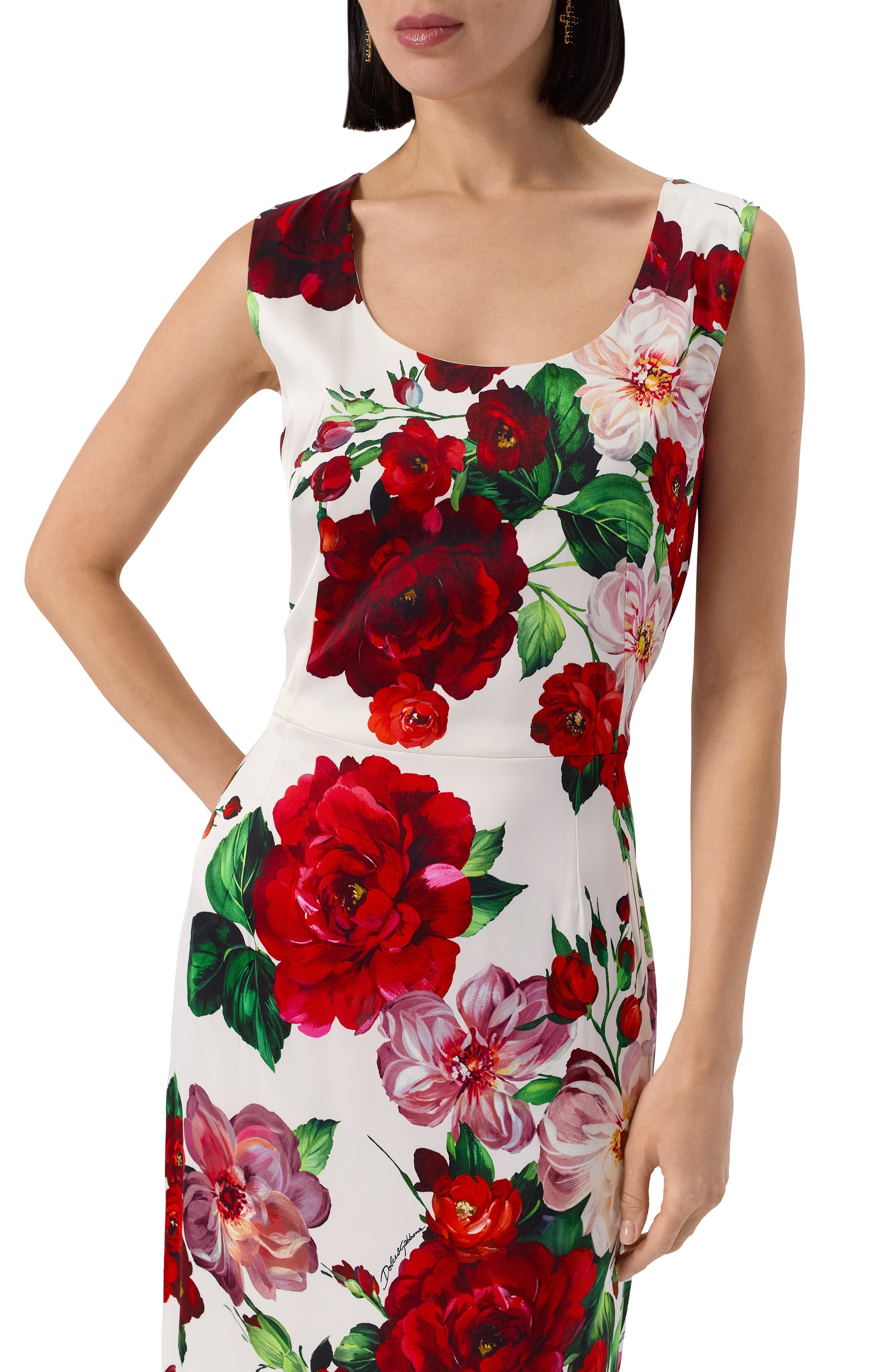 Платье из вискозы DOLCE & GABBANA, арт. F6ZJ6T/FSIB4, фото 5