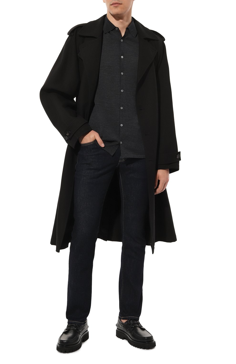 Шерстяная рубашка VAN LAACK темно-серого цвета по цене 27800 руб., арт. SAFIN0/S00173, фото 2 Шерстяная рубашка VAN LAACK, арт. SAFIN0/S00173, фото 2