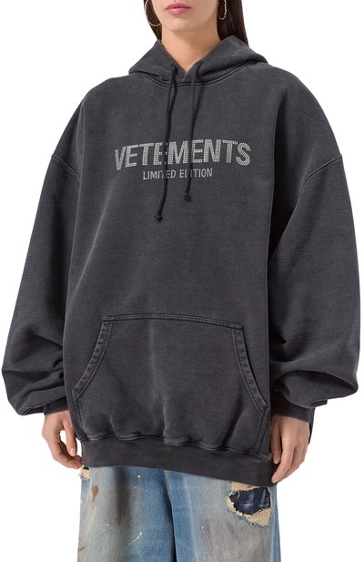 Хлопковое худи VETEMENTS, арт. UE54HD240B/1302 M0LLET0N, фото 3