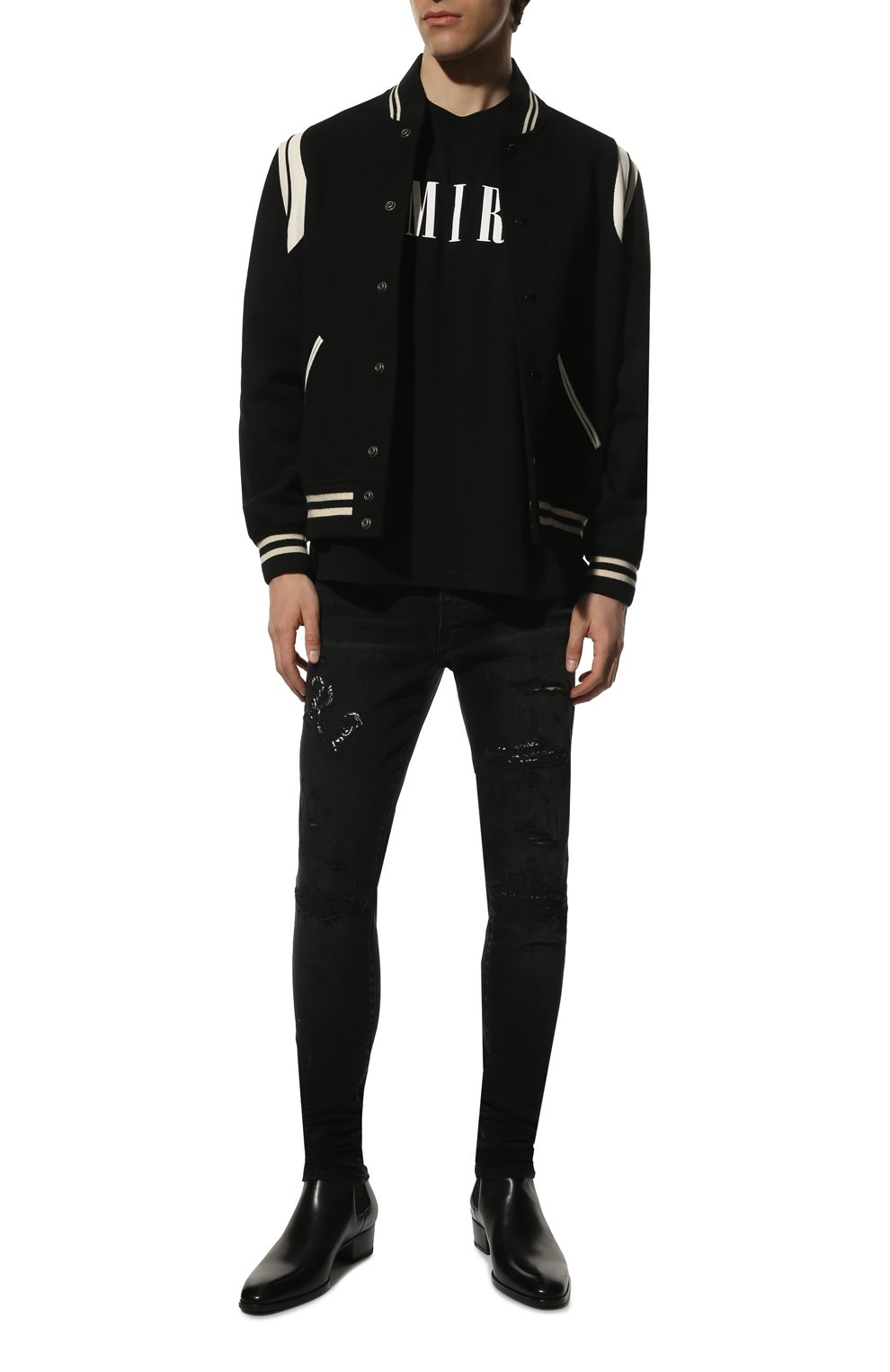 Хлопковая футболка AMIRI, арт. PXMJLT001-001, фото 2