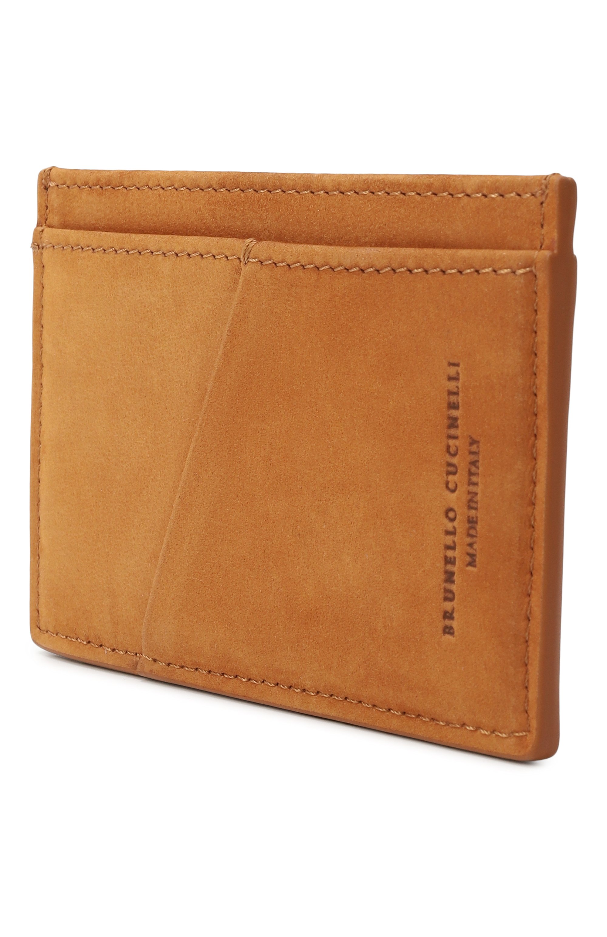 Футляр для кредитных карт из нубука BRUNELLO CUCINELLI, арт. MWSKBU435, фото 2