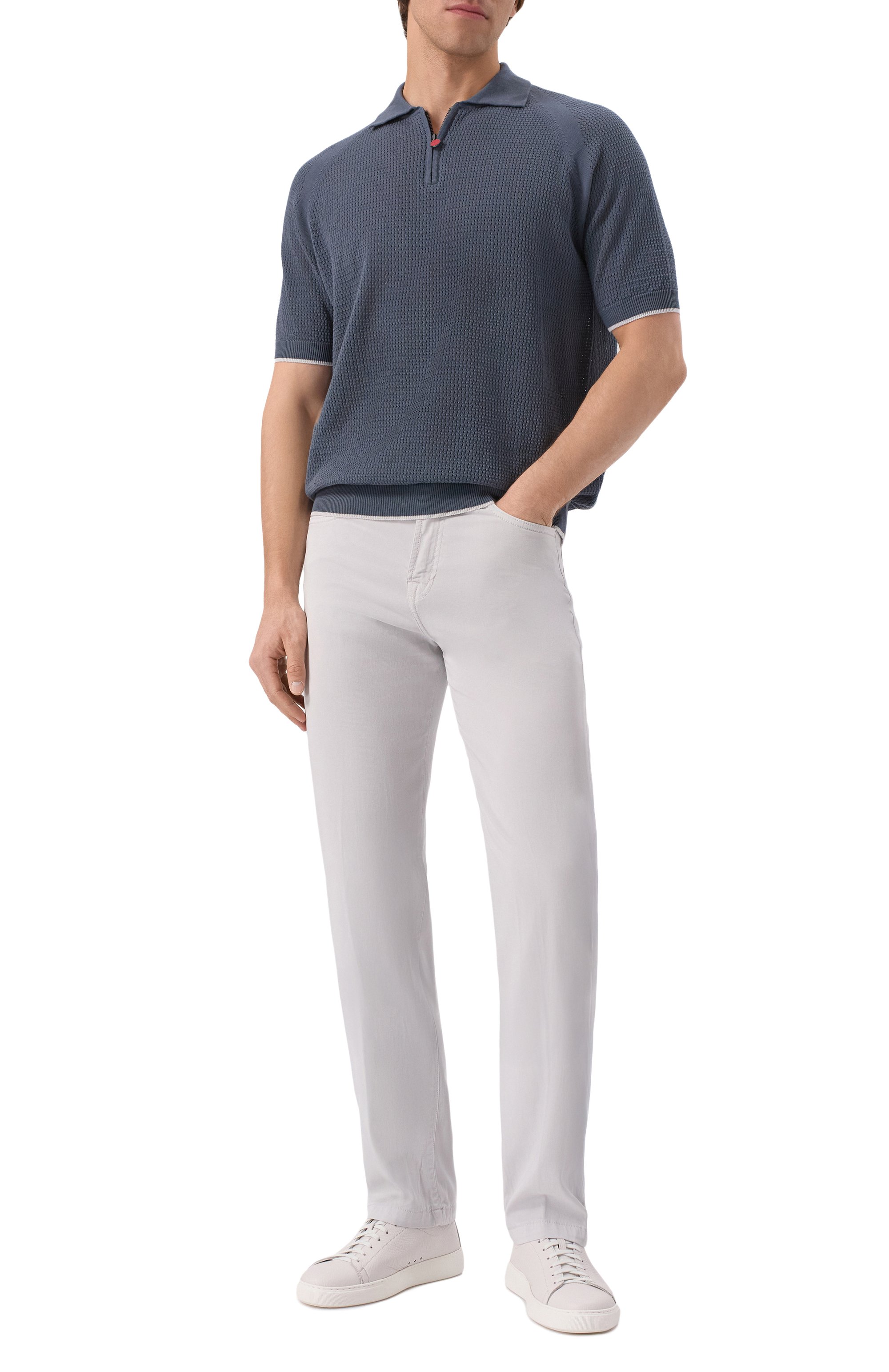 Брюки из лиоцелла KITON, арт. UPNJS1K0606F03, фото 2