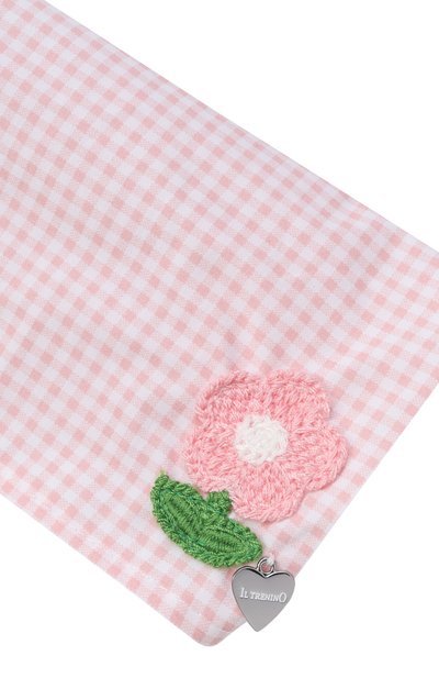 Хлопковая бандана IL TRENINO розового цвета по цене 4990 руб., арт. FB-5045, фото 3 Хлопковая бандана IL TRENINO, арт. FB-5045, фото 3