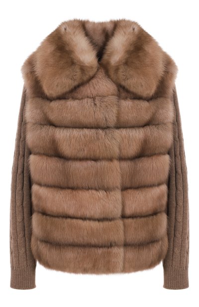 Женская комбинированная шуба VICTORIA KUSENKOVA, арт. 763679105626