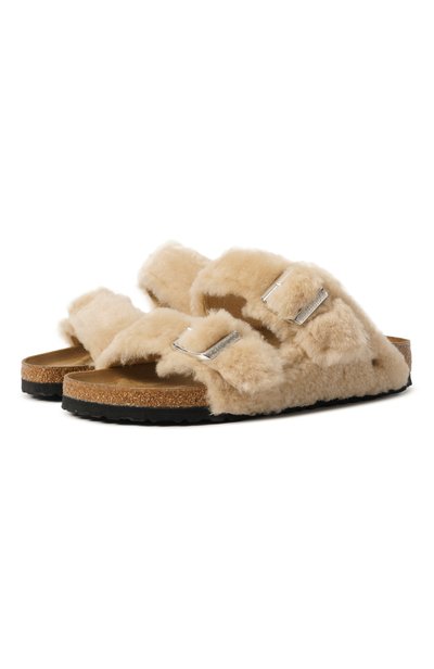 Женская шлепанцы из овчины arizona shearling BIRKENSTOCK, арт. 1030275