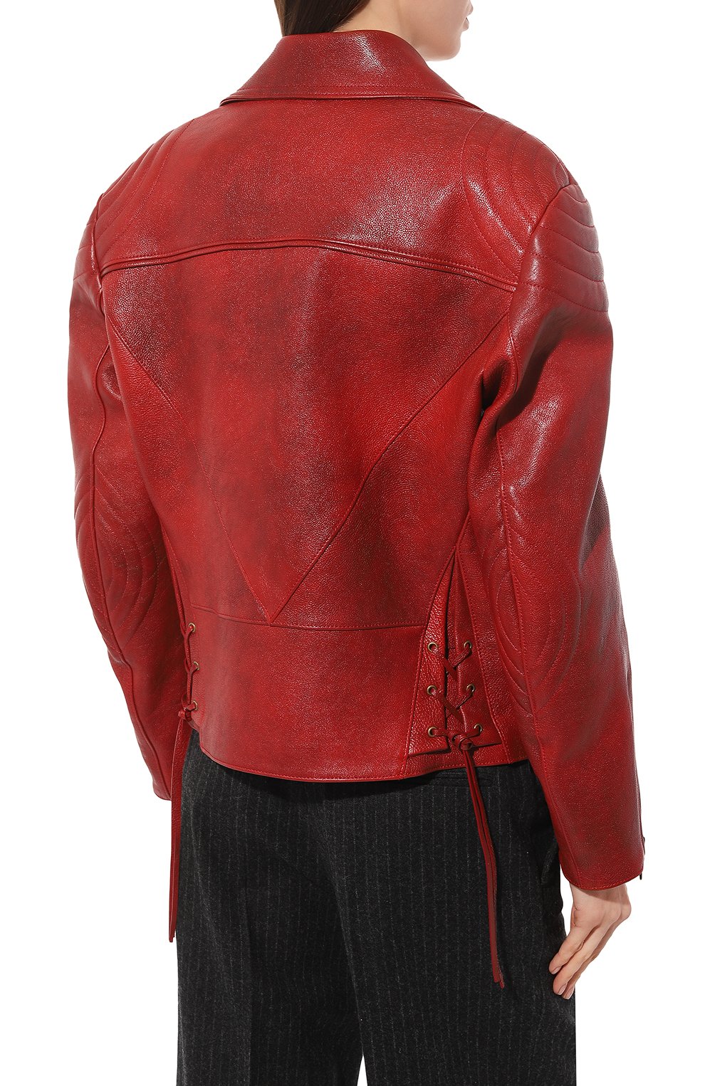 Кожаная куртка PRADA, арт. 58A100-2D02-F0011, фото 4