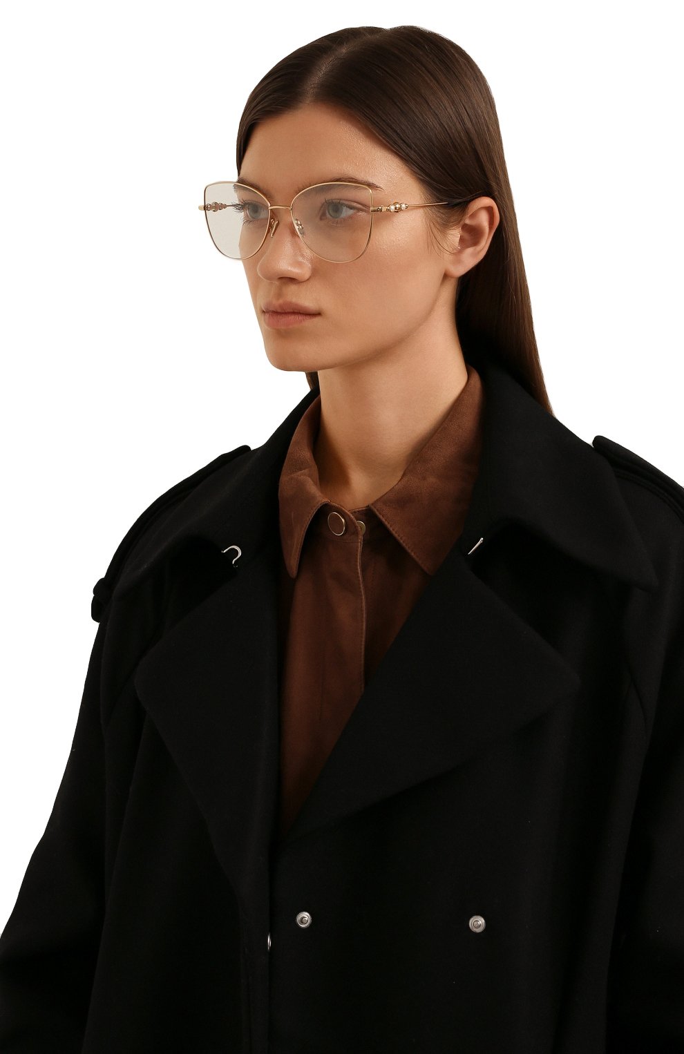 Оправа JIMMY CHOO золотого цвета по цене 25400 руб., арт. JC339 2M2, фото 2 Оправа JIMMY CHOO, арт. JC339 2M2, фото 2