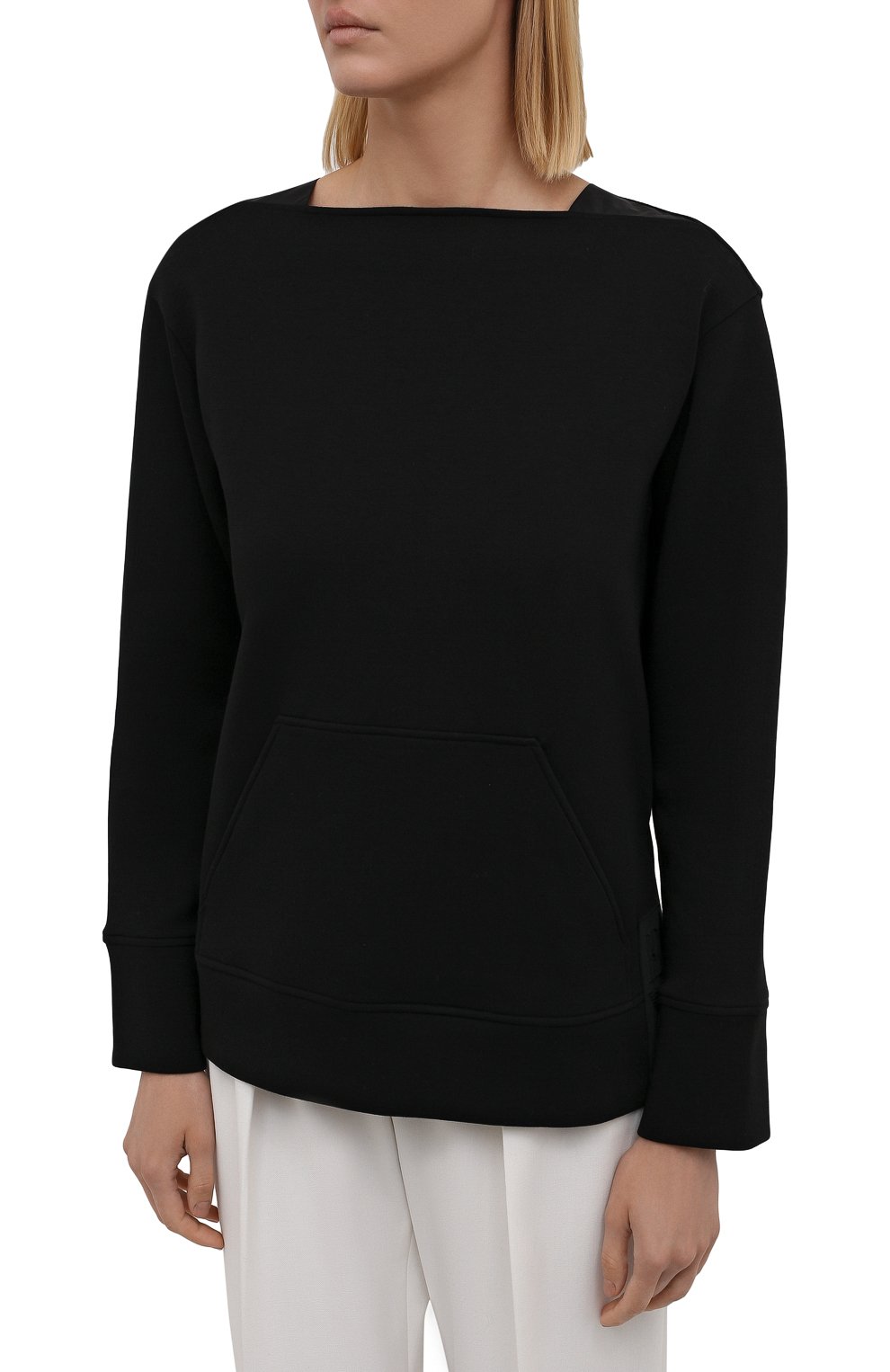 Хлопковый пуловер EMPORIO ARMANI черного цвета по цене 33600 руб., арт. 6K2M6P/1JHSZ, фото 3 Хлопковый пуловер EMPORIO ARMANI, арт. 6K2M6P/1JHSZ, фото 3