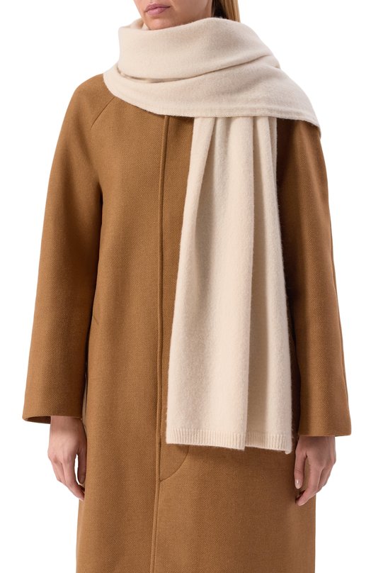 Шарф Luna из шерсти и кашемира Canoe 4504801 Кремовый  4504801 Фото 2