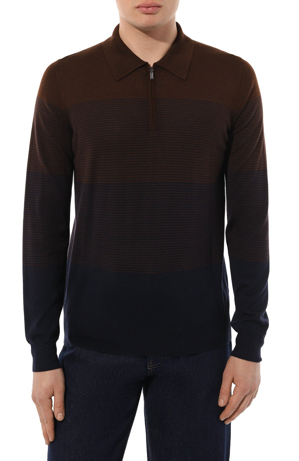 Поло из шерсти и шелка ZILLI, арт. KZP001M0230VZGS00, фото 3