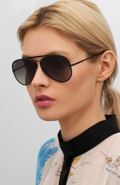 Женские солнцезащитные очки RAY-BAN черного цвета, арт. 3584N-153/11 | Фото 2 (Кросс-КТ: С/з-унисекс; Региональные ограничения белый список (Axapta Mercury): Не проставлено, RU; Нос: Не проставлено; Тип очков: С/з; Статус проверки: Требуются правки, Проверена категория; Материал сплава: Проверено; Очки форма: Авиаторы; Оптика Гендер: оптика-унисекс)