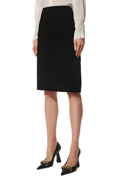 Бархатная юбка SAINT LAURENT, арт. 684007/Y525R, фото 3