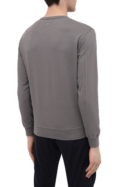 Хлопковый свитшот C.P. COMPANY темно-серого цвета по цене 14100 руб., арт. 10CMSS043A-002246G, фото 4 Хлопковый свитшот C.P. COMPANY, арт. 10CMSS043A-002246G, фото 4