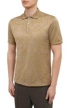 Поло из хлопка и шелка ZEGNA, арт. UW369/746, фото 1