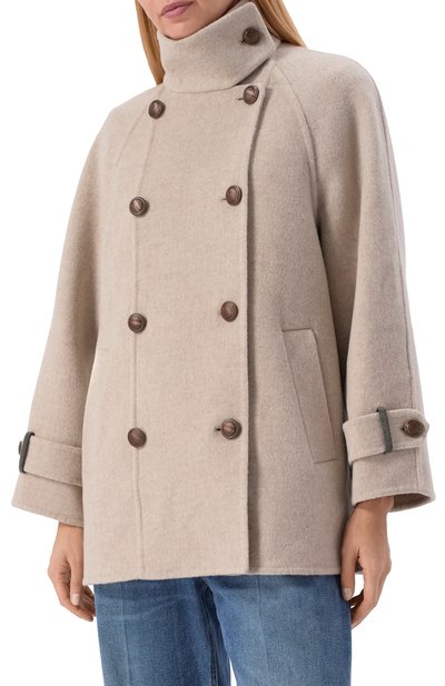 Пальто из шерсти и кашемира BRUNELLO CUCINELLI, арт. MD5327708, фото 3