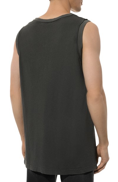 Майка из хлопка и льна DOLCE & GABBANA, арт. G8RY7T/G7NTB, фото 4