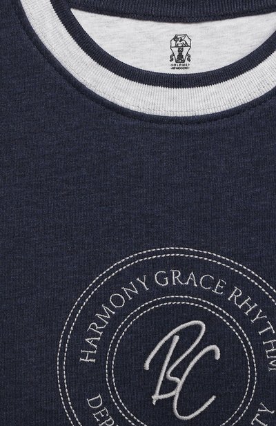 Хлопковый свитшот BRUNELLO CUCINELLI, арт. BD874E162C, фото 3