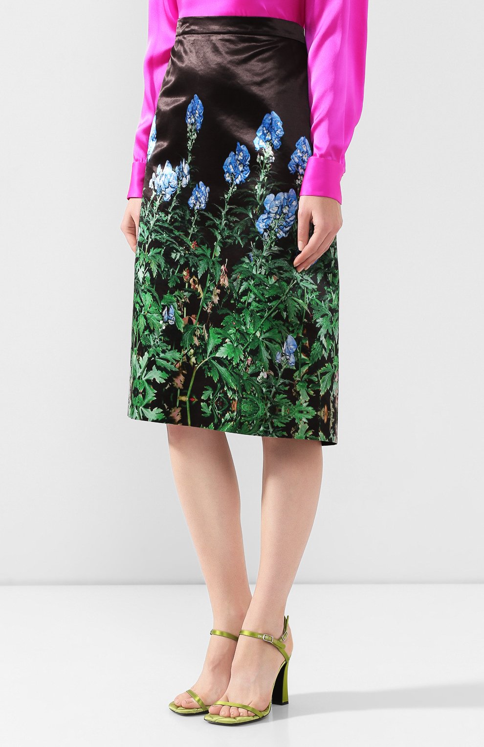 Юбка из смеси хлопка и вискозы DRIES VAN NOTEN темно-коричневого цвета по цене 62050 руб., арт. 192-10815-8401, фото 3 Юбка из смеси хлопка и вискозы DRIES VAN NOTEN, арт. 192-10815-8401, фото 3
