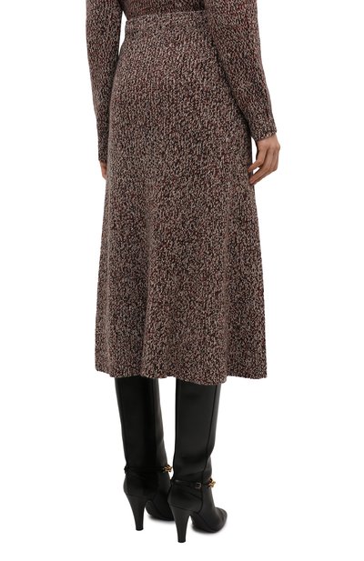 Юбка из кашемира и шерсти CHLOÉ коричневого цвета по цене 153000 руб., арт. CHC21WMJ01630, фото 4 Юбка из кашемира и шерсти CHLOÉ, арт. CHC21WMJ01630, фото 4