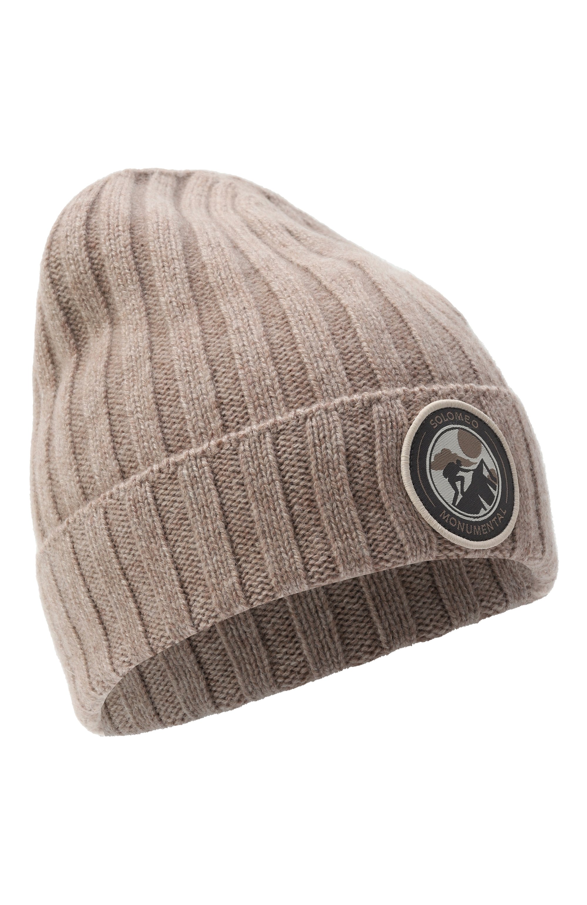 Кашемировая шапка BRUNELLO CUCINELLI темно-бежевого цвета по цене 29950 руб., арт. B22M90070B, фото 1 Кашемировая шапка BRUNELLO CUCINELLI, арт. B22M90070B, фото 1
