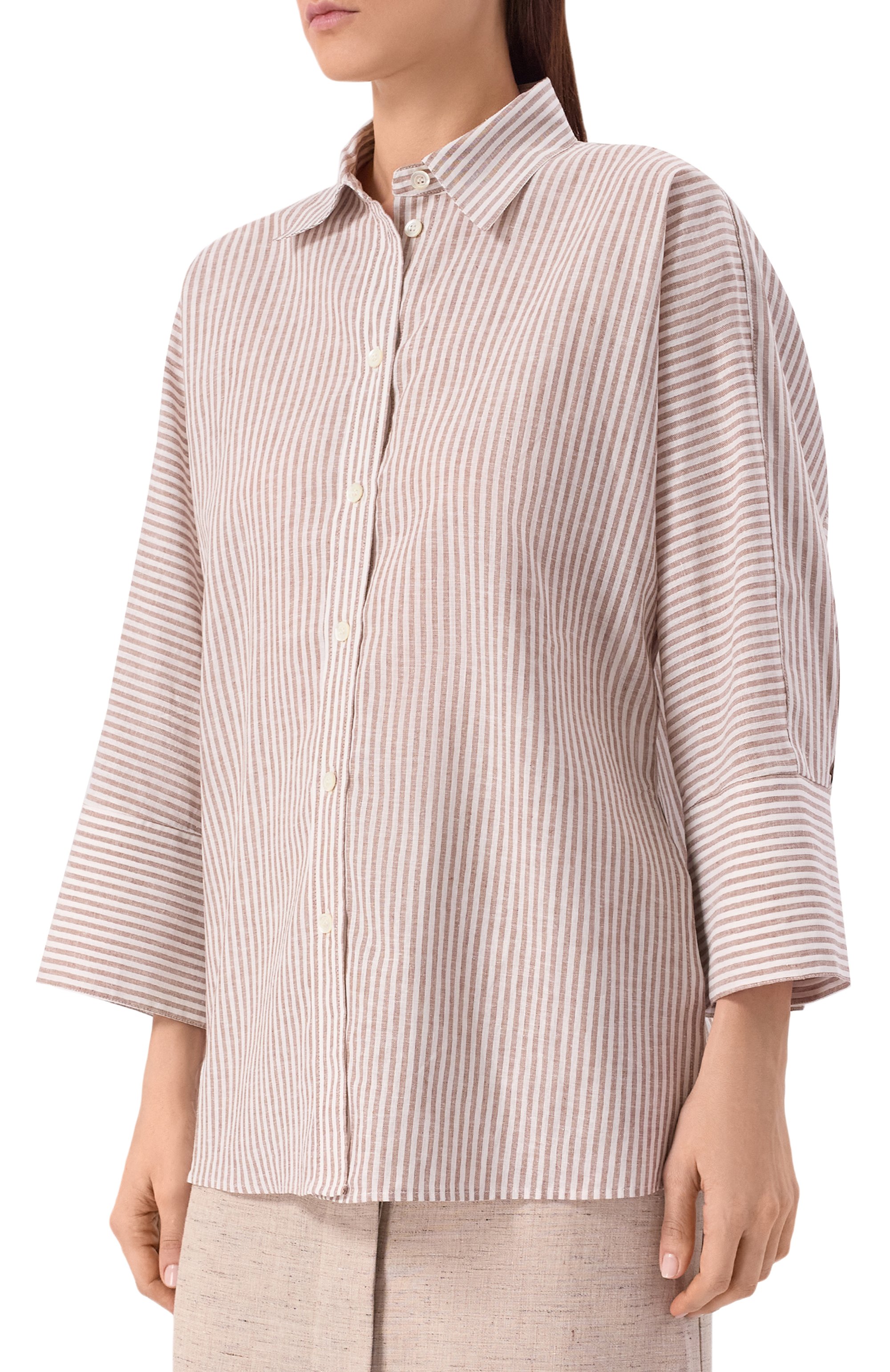 Рубашка изо льна и хлопка PIETRO BRUNELLI, арт. CA2514/LI0028, фото 3