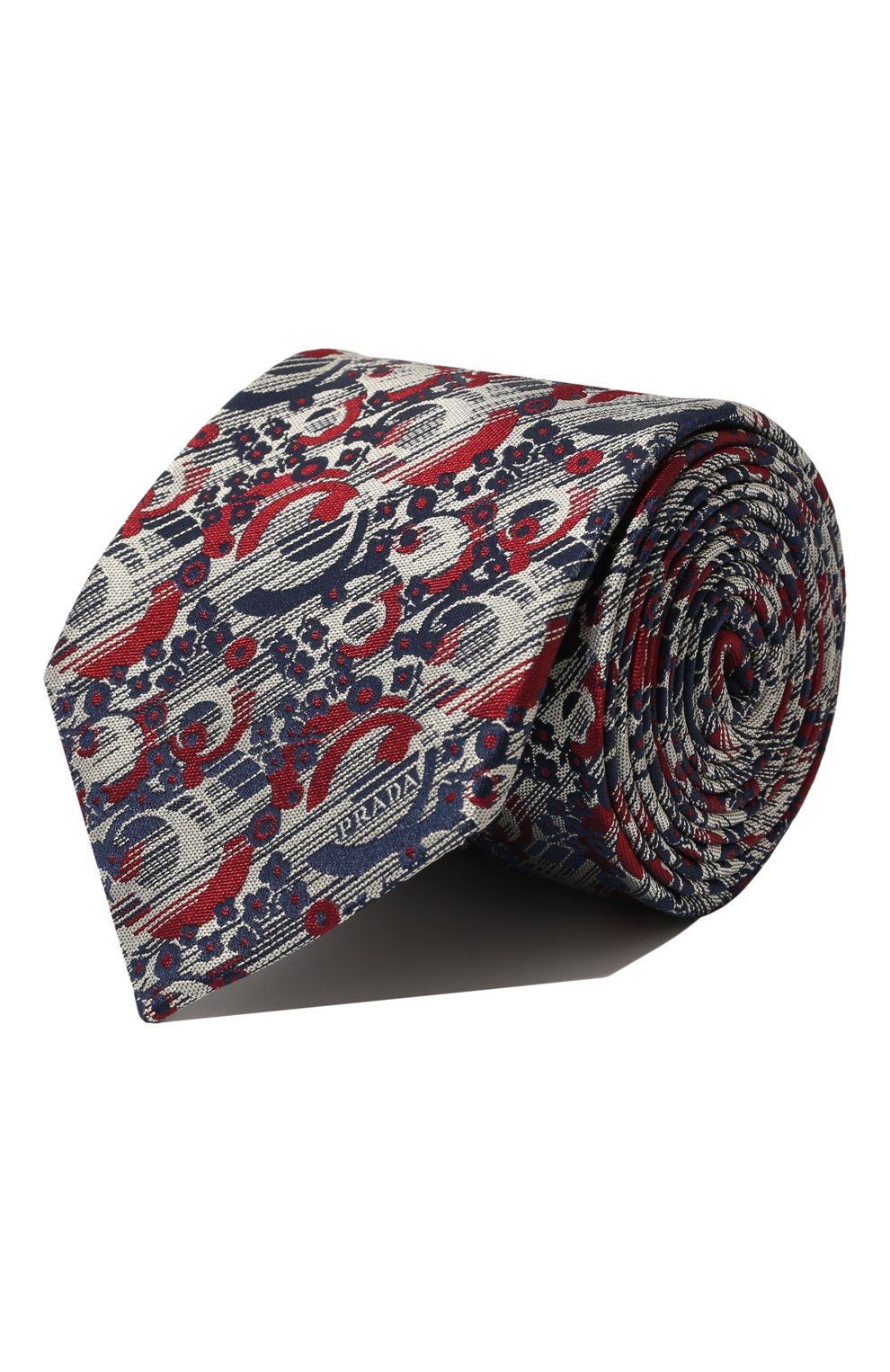 Шелковый галстук PRADA, арт. UCR77-10I6-F0124-141, фото 1