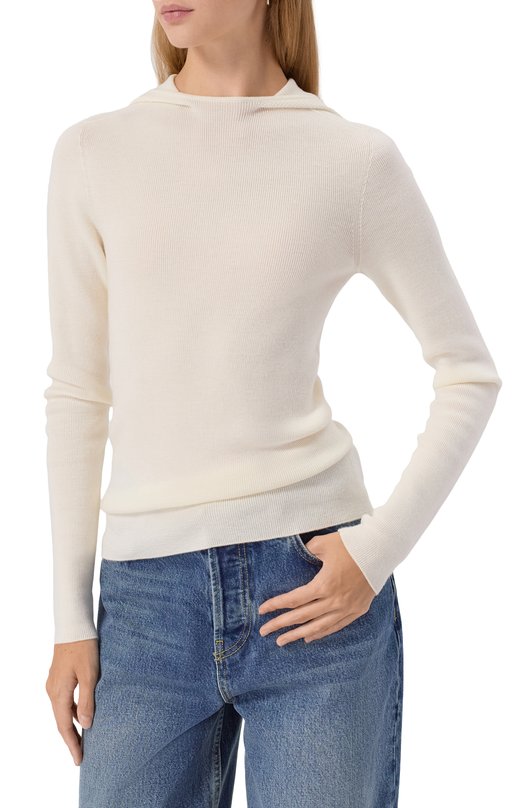 Шерстяное худи Lesyanebo LN08H-011_CHI Кремовый  LN08H-011_CHI Фото 3