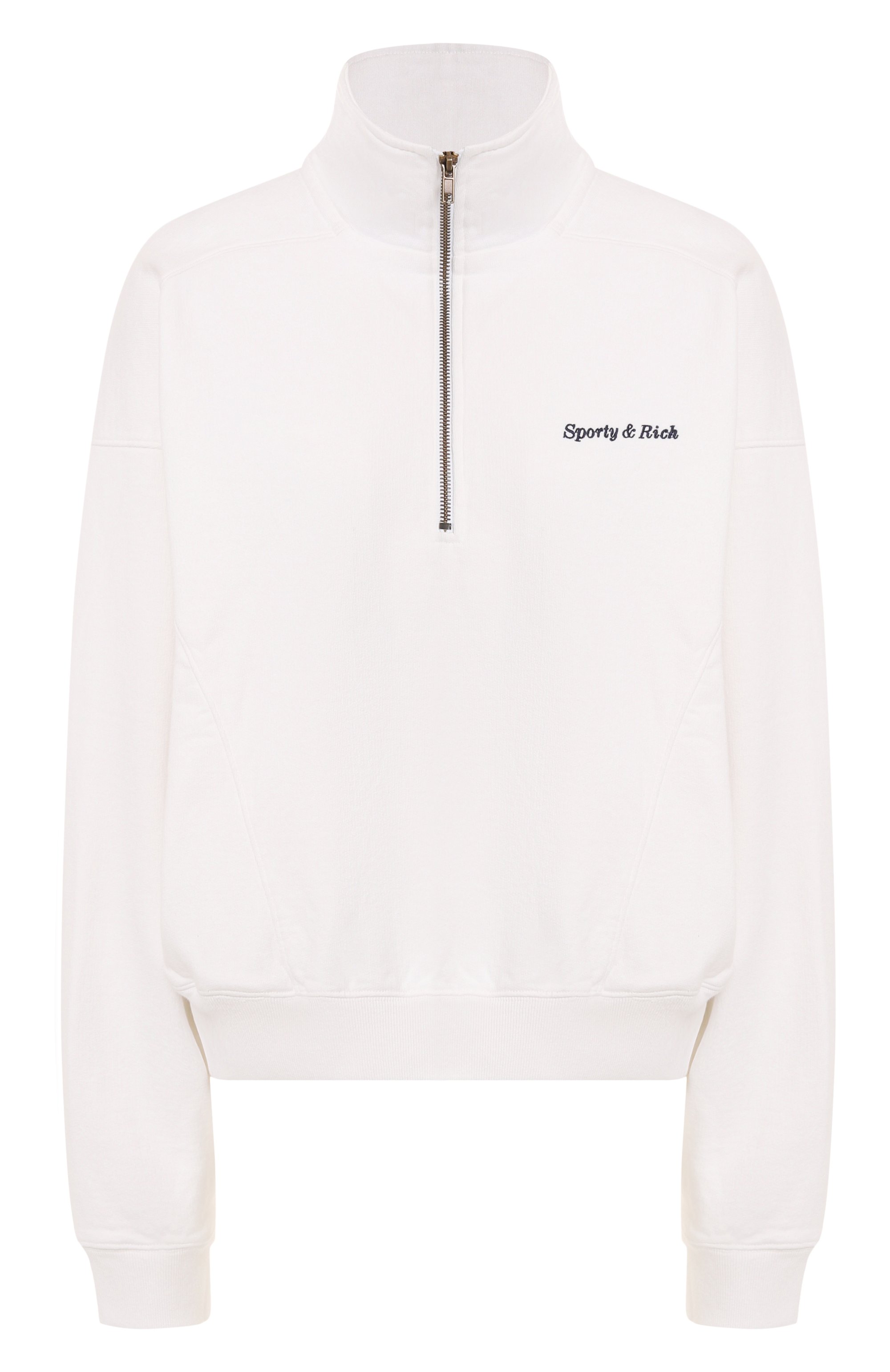 Хлопковый свитшот SPORTY AND RICH, арт. ST08760666WH01, фото 1