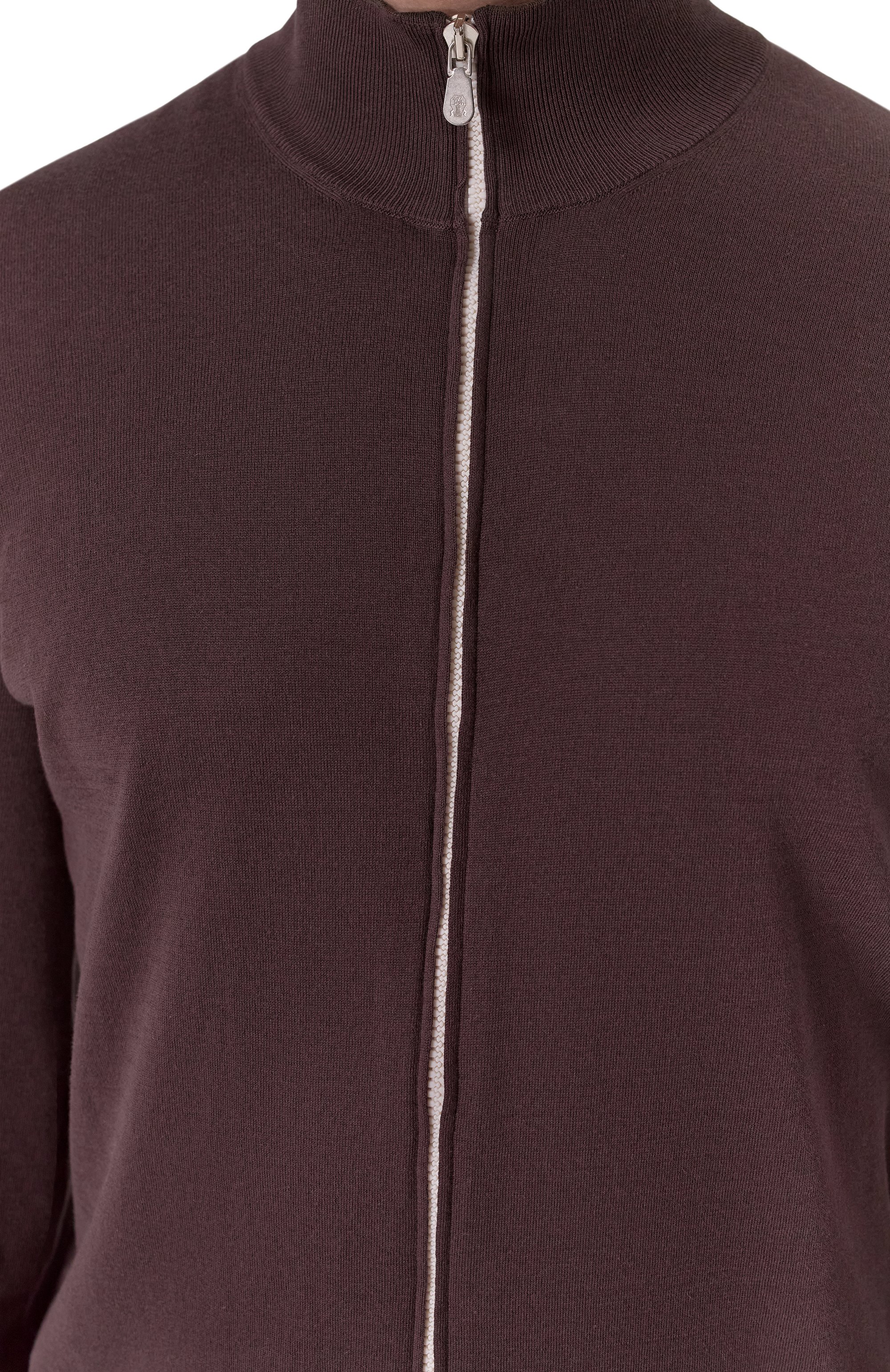 Хлопковый кардиган BRUNELLO CUCINELLI темно-коричневого цвета по цене 115000 руб., арт. M2900106, фото 5 Хлопковый кардиган BRUNELLO CUCINELLI, арт. M2900106, фото 5