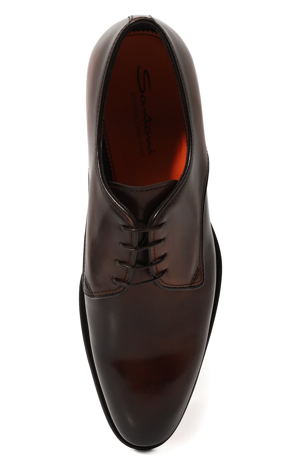 Кожаные дерби SANTONI, арт. MCCG18171MC8HFULT50, фото 6