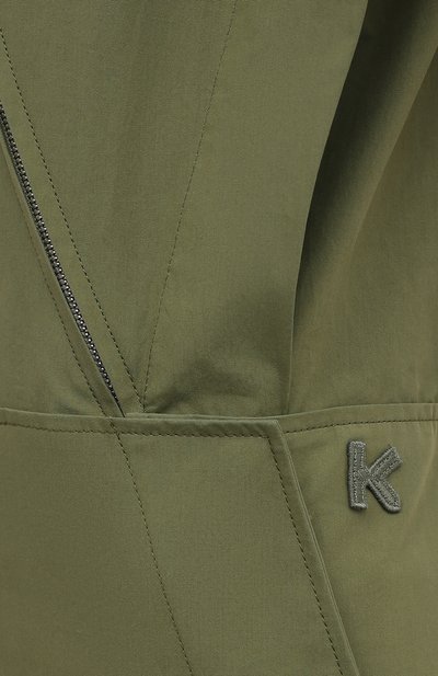 Хлопковое платье KENZO хаки цвета по цене 76850 руб., арт. FB52R00349SA, фото 5 Хлопковое платье KENZO, арт. FB52R00349SA, фото 5
