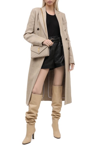 Кожаные ботфорты jane SAINT LAURENT, арт. 632607/1Y800, фото 2