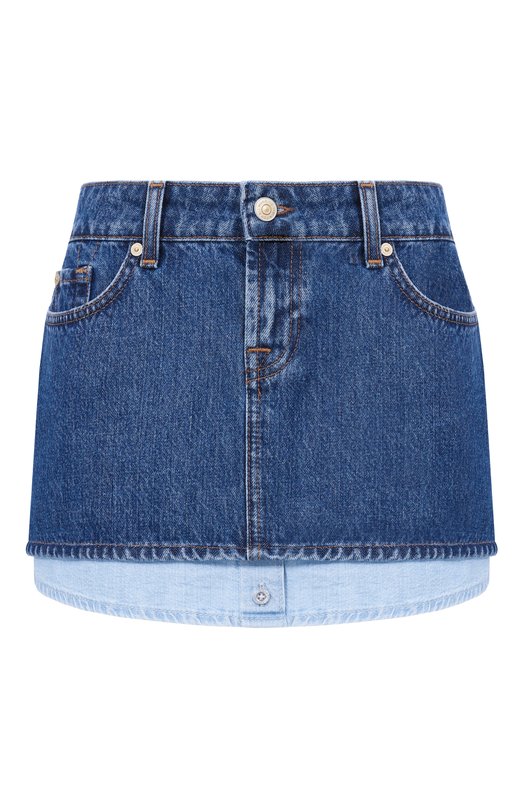 Джинсовая юбка Cherry 7 For All Mankind 7U7C0E52-3DM Синий 7U7C0E52-3DM