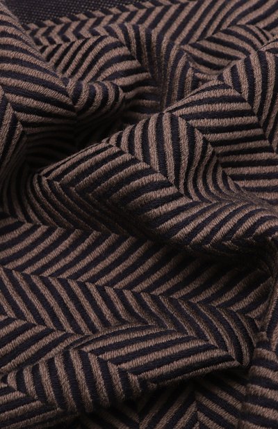 Шерстяной шарф GIORGIO ARMANI коричневого цвета по цене 41450 руб., арт. GM004125/AF28885, фото 3 Шерстяной шарф GIORGIO ARMANI, арт. GM004125/AF28885, фото 3