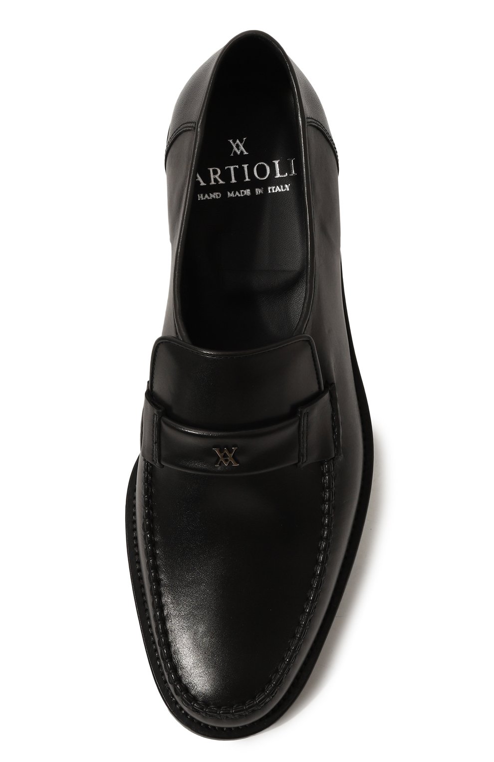 Кожаные лоферы ARTIOLI, арт. 885/GUANT0 CALF/FABRIC U4, фото 6