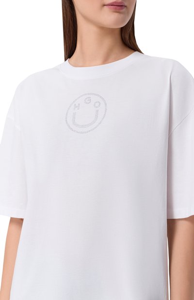 Хлопковая футболка HUGO BLUE, арт. 50554940, фото 5