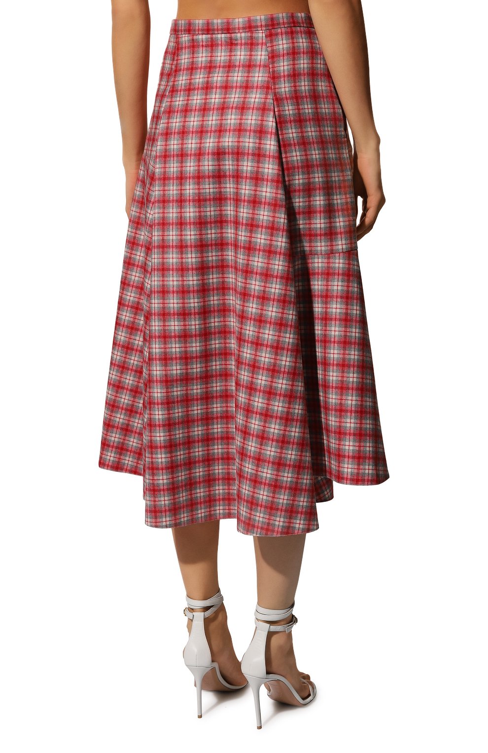Шерстяная юбка VIKA GAZINSKAYA, арт. W-23-FW-201832-WOOL-RED, фото 4