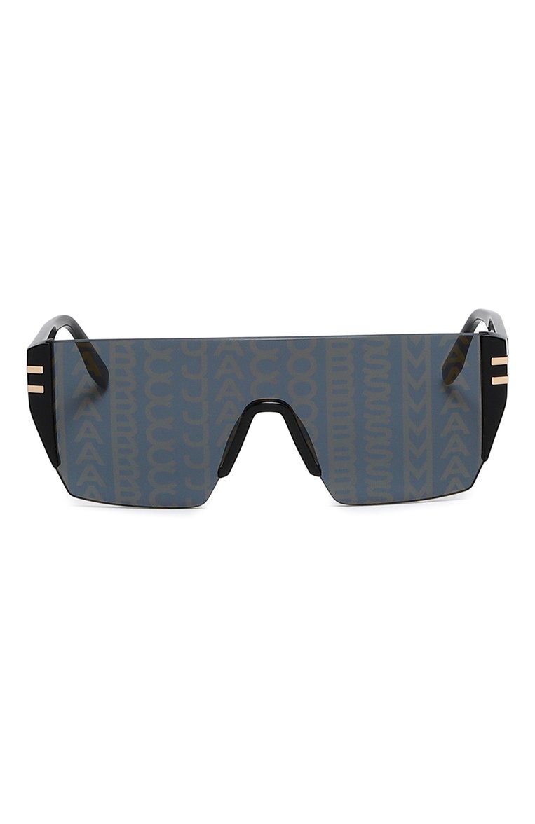 Женские солнцезащитные очки MARC JACOBS (THE) черн�ого цвета, арт. MARC 712 NZU | Фото 4 (Тип очков: С/з; Нос: Не проставлено; Региональные ограничения белый список (Axapta Mercury): Не проставлено; Кросс-КТ: С/з-унисекс; Материал: Пластик; Оптика Гендер: оптика-унисекс; Очки форма: Маска)