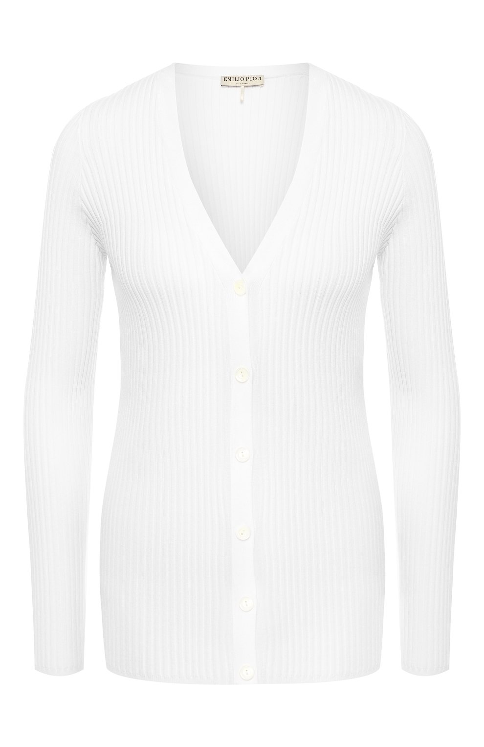 Кардиган из вискозы EMILIO PUCCI белого цвета по цене 56300 руб., арт. 9HKQ35/9H961, фото 1 Кардиган из вискозы EMILIO PUCCI, арт. 9HKQ35/9H961, фото 1
