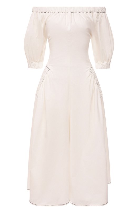 

Хлопковое платье Rejina Pyo, Кремовый