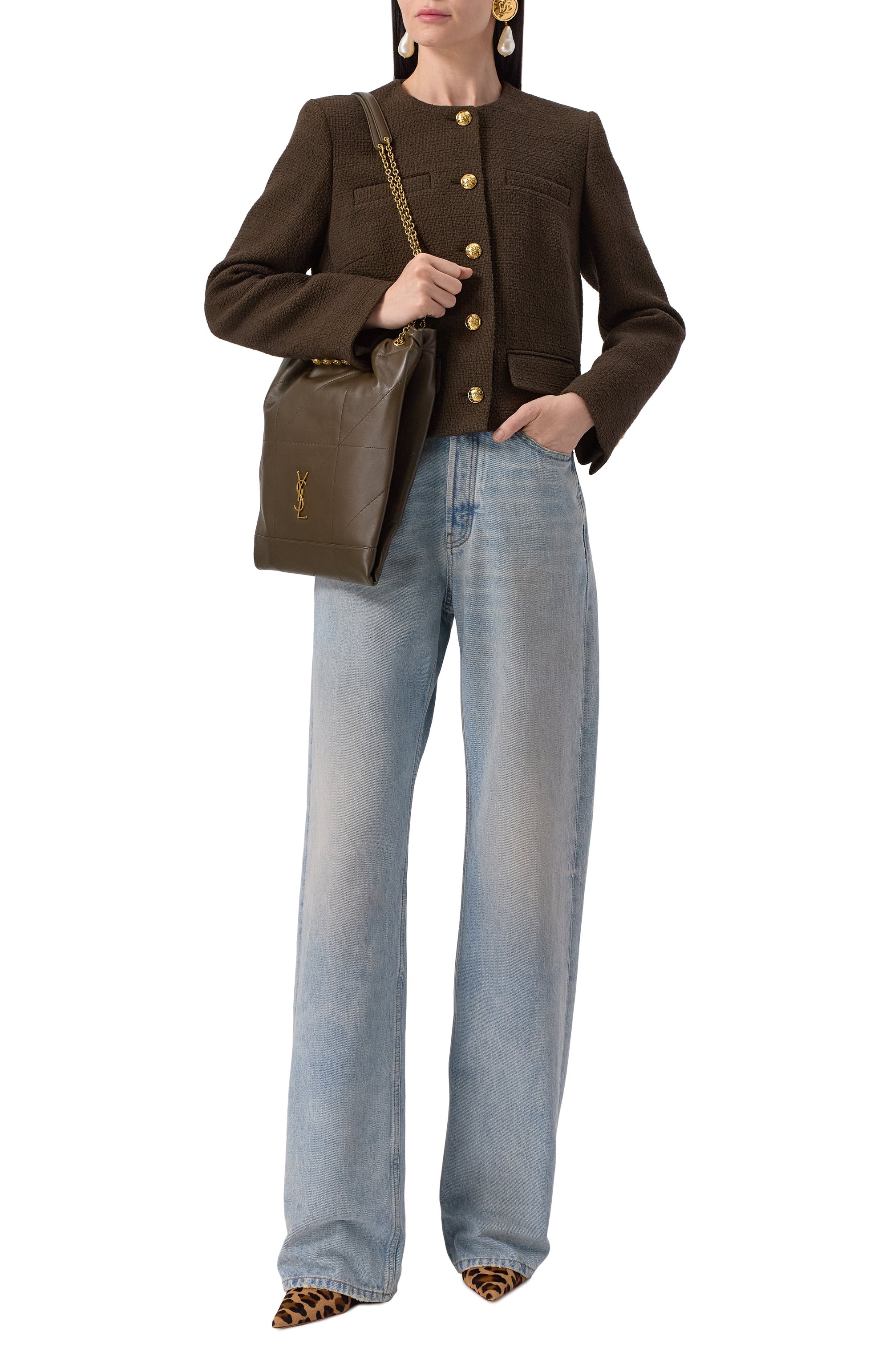 Сумка jamie pochon medium SAINT LAURENT, арт. 781666/AAB32, фото 7