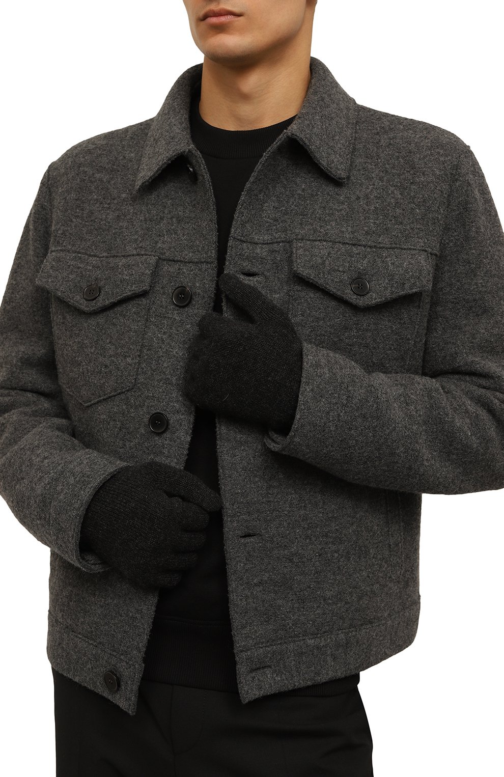 Кашемировые перчатки ANDREA CAMPAGNA, арт. 24UGUANTI/XL1, фото 2