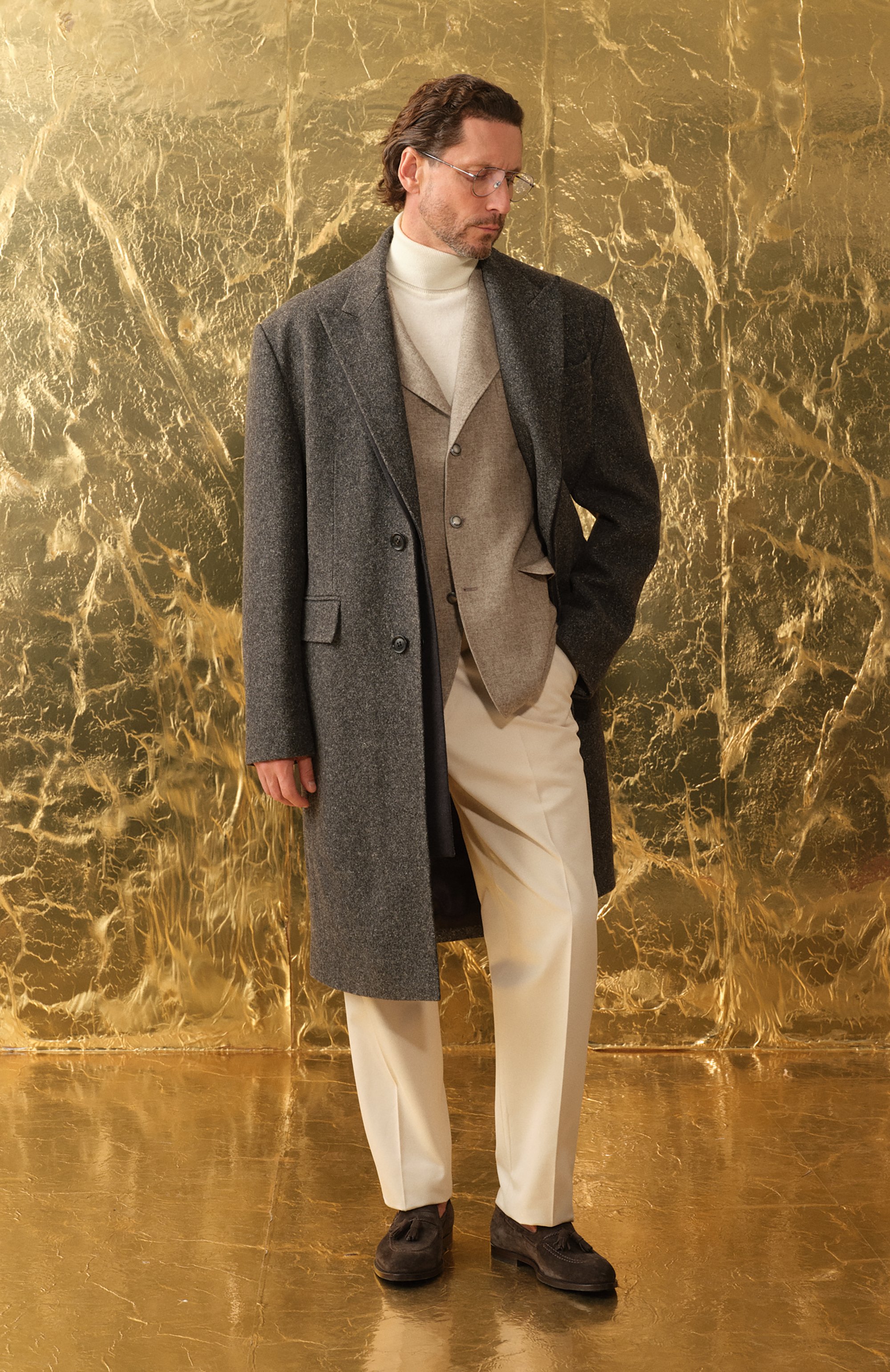 Замшевые лоферы BRUNELLO CUCINELLI темно-серого цвета по цене 94150 руб., арт. MZUPEAU713, фото 7 Замшевые лоферы BRUNELLO CUCINELLI, арт. MZUPEAU713, фото 7