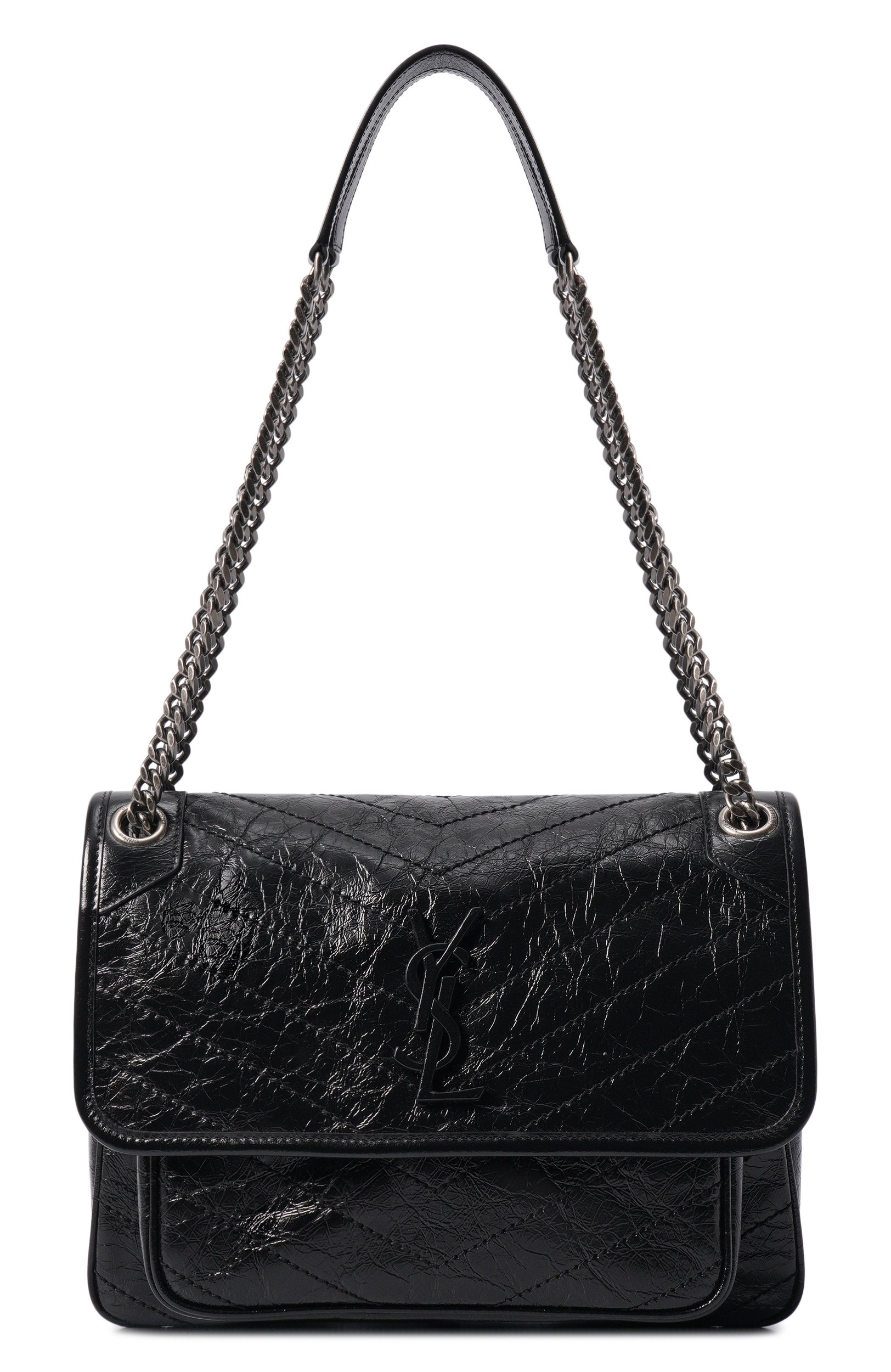 Сумка niki SAINT LAURENT черного цвета по цене 416000 руб., арт. 633158/0EN04, фото 1 Сумка niki SAINT LAURENT, арт. 633158/0EN04, фото 1