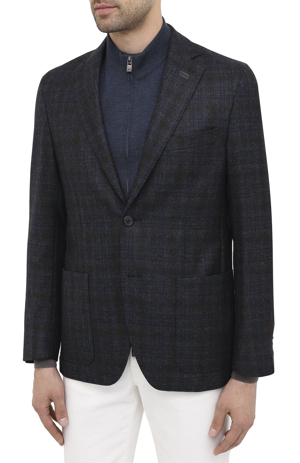 Шерстяной пиджак CORNELIANI, арт. 86X528-0816318/90, фото 4